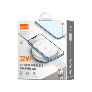 Ldnio 32W Desktop Wireless Charging Station with 4 Port PD AW003