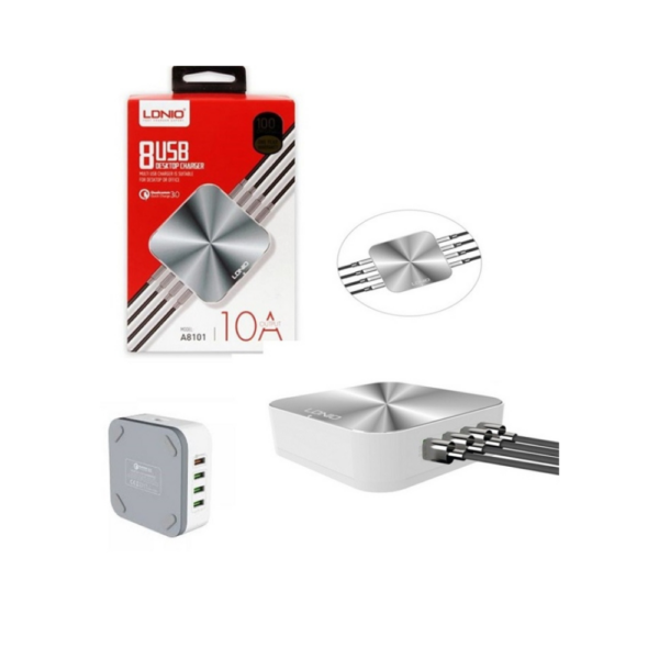 Ldnio 8 USB Port 10A Desk Charger A8101