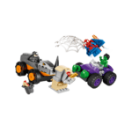 Lego Marvel Spiderman Hulk vs Rhino Truck Showdown 10782