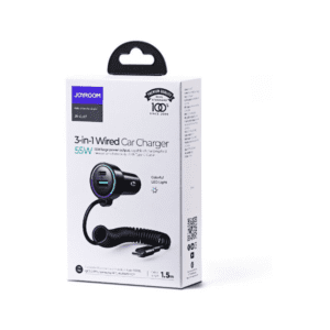 Joyroom 3-in-1 Wired Car Charger (Type-C) JR-CL07