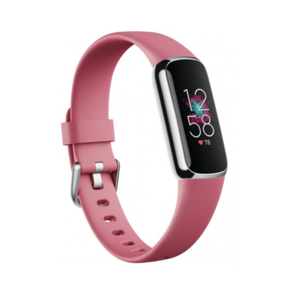 Fitbit Luxe Fitness + Wellness Tracker (Orchid/ Platinum Stainless Steel)