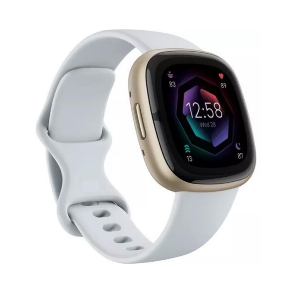 Fitbit sense 2 Advanced Fitness and Smart Watch (Blue Mist/Soft Gold Aluminum)