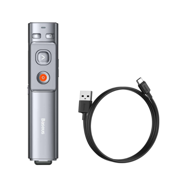 Baseus Orange Dot Wireless Presenter (Red Laser) Rechargeable WKCD000013