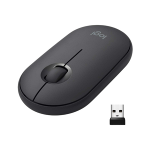 Logitech Pebble Wireless Mouse with Bluetooth/USB (Black)