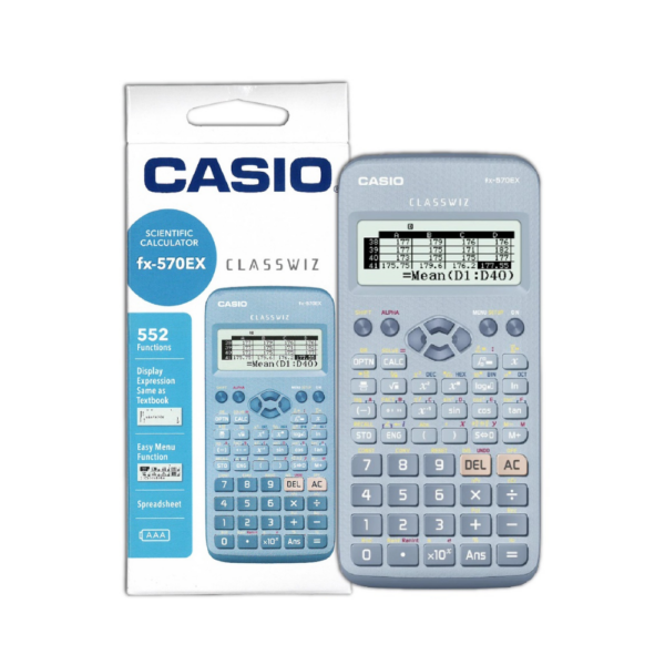 Casio Standard Scientific Calculator fx-570EX-BU (Blue)