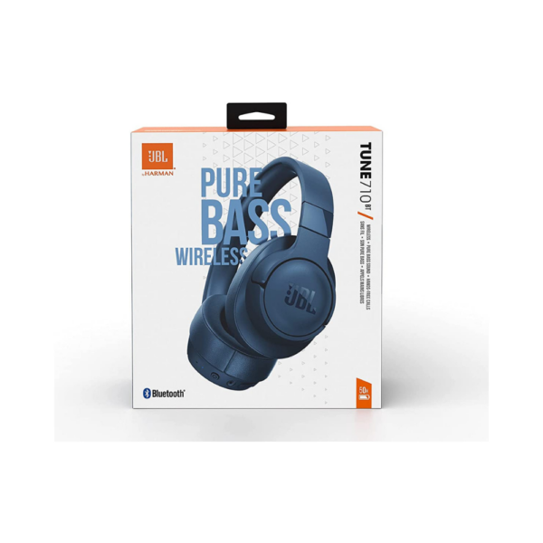 JBL Tune 710BT Wireless over-ear Headphones (Blue)