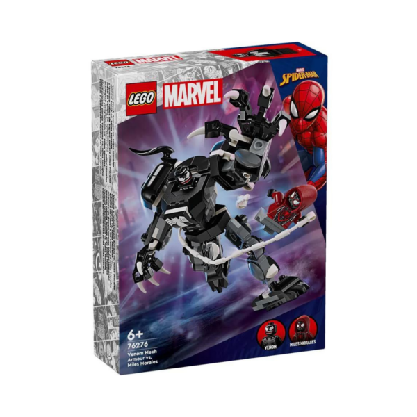 Lego Marvel Venom Mech Armor vs. Miles Morales 76276